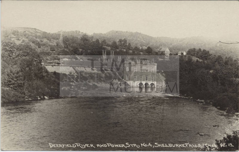 Postcard - Deerfield River and Power Station