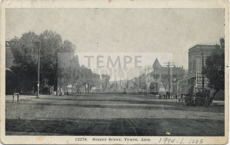 Postcard - Street Scene, Tempe, Arizona
