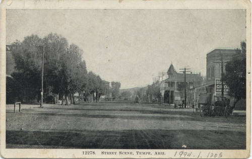 Postcard - Street Scene, Tempe, Arizona