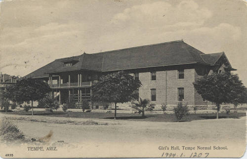 Postcard - Girl's Hall - Tempe Normal School
