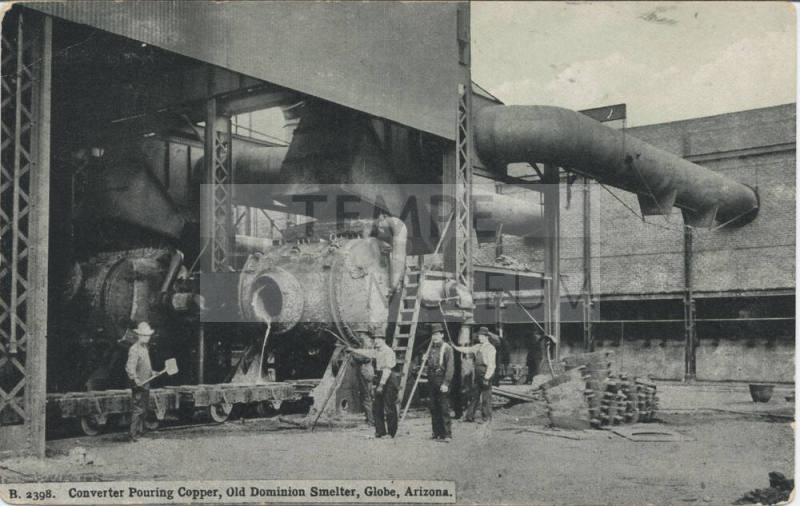 Postcard - Old Dominion Smelter - Globe, Arizona