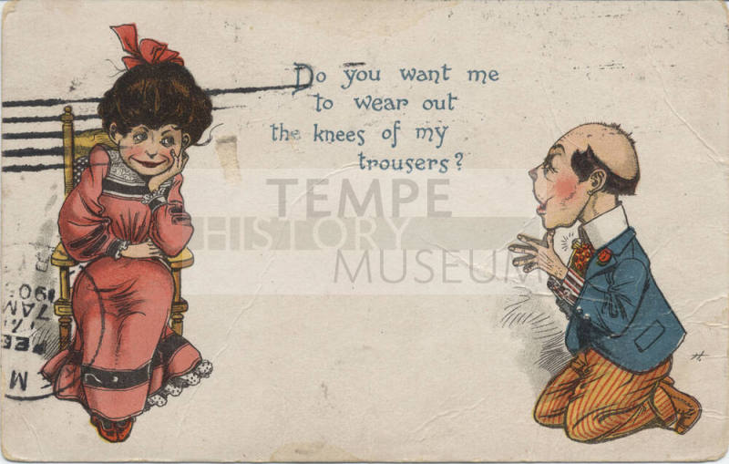 Postcard - "Do You Want Me to Wear Out .."