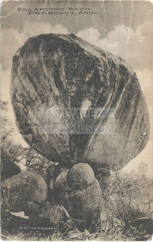 Postcard - Balancing Rock, Prescott, Arizona