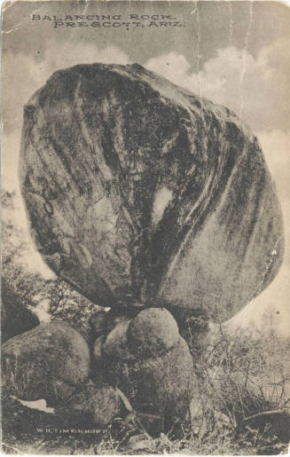 Postcard - Balancing Rock, Prescott, Arizona