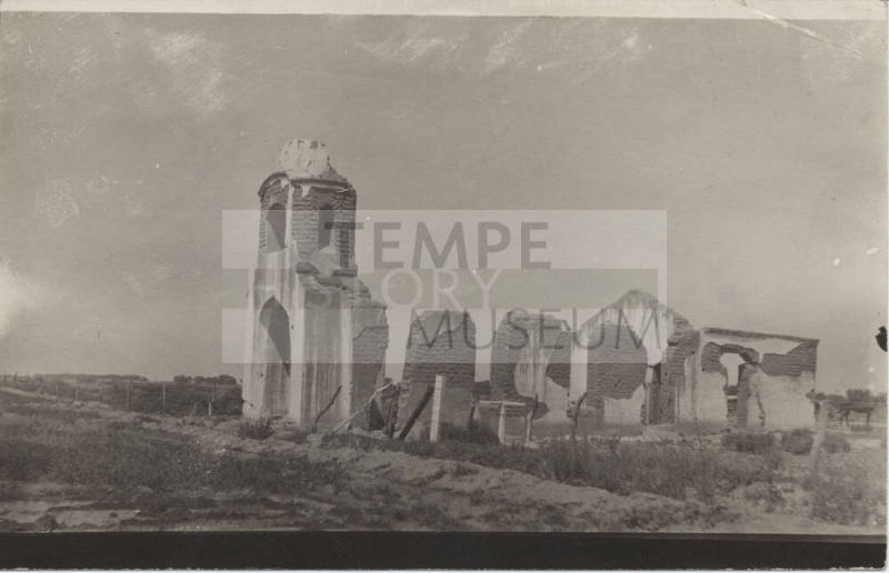 Postcard - Ruins of Adobe Structure