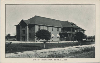 Postcard - Girls' Dormitory - Tempe, Arizona