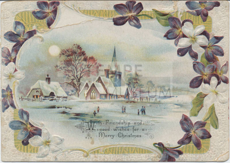 Postcard - With Friendship and Good Wishes