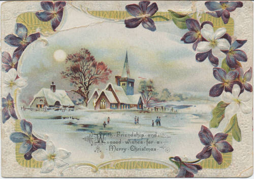 Postcard - With Friendship and Good Wishes