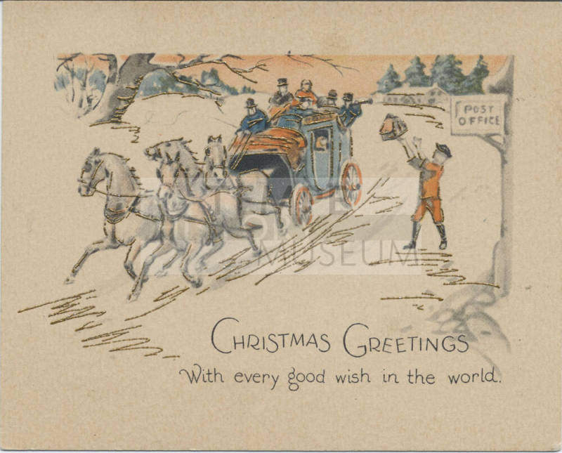 Postcard - "Christmas Greetings"