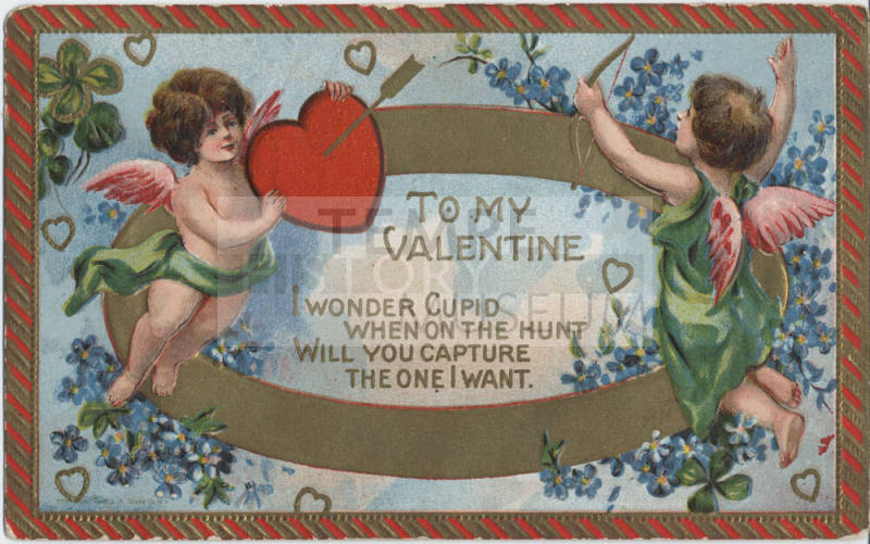 Postcard - "To My Valentine, I Wonder ..."