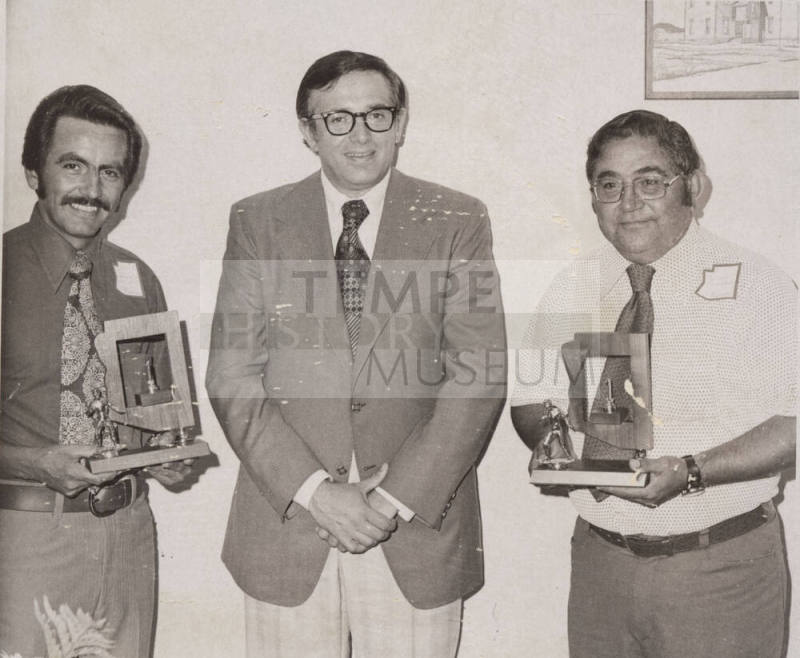 Ed Garrido and Two Recipients of Summer Ball Program Awards