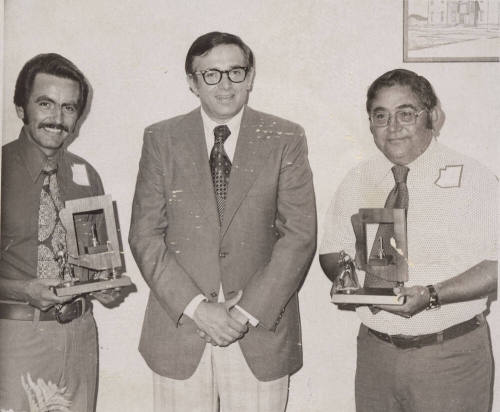 Ed Garrido and Two Recipients of Summer Ball Program Awards