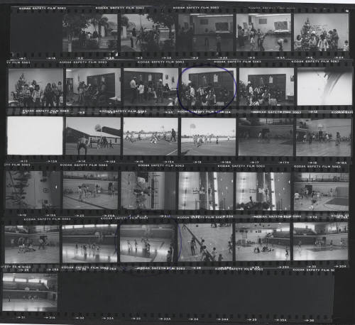 Contact Prints - Athletics Programs and Christmas Party