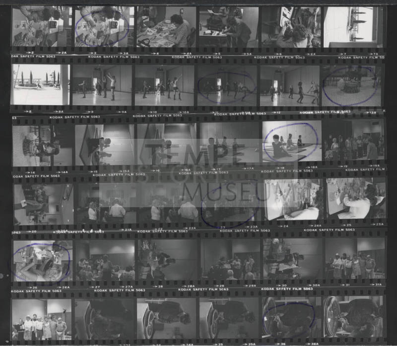 Contact Prints of Various Activities at Edna Vihel Center