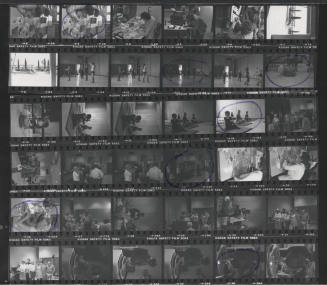 Contact Prints of Various Activities at Edna Vihel Center