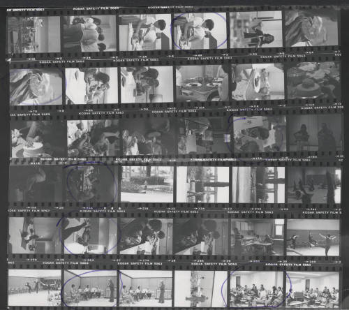 Contact Prints of Various Activities at Edna Vihel Center