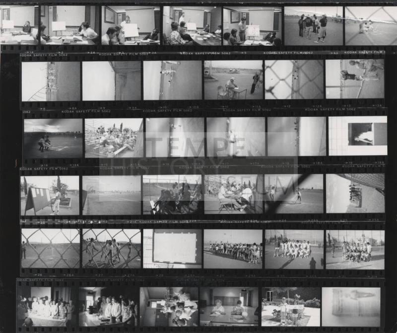 Contact Prints of Various Parks and Recreation Department Events
