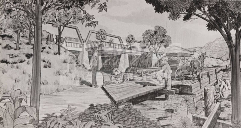 Bridge and Ferry Landing Concert Rendering