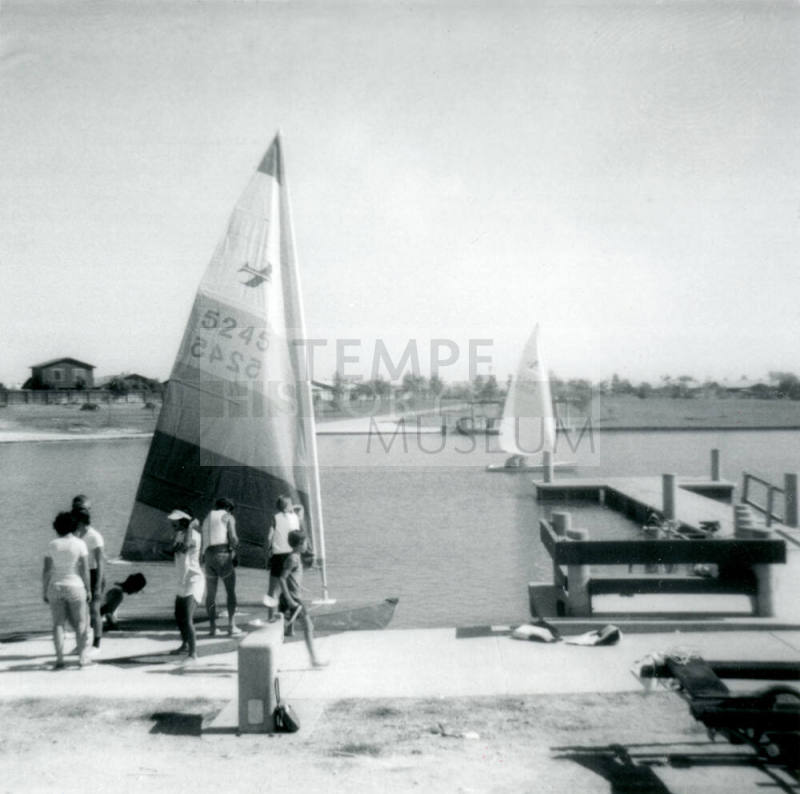 Sailing on Kiwanis Park Lake