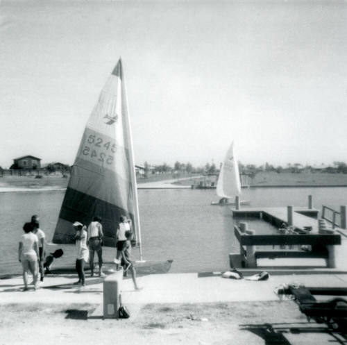 Sailing on Kiwanis Park Lake