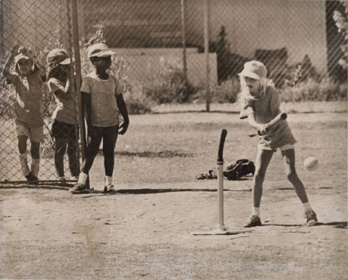 Girl's Tee-Ball Practice