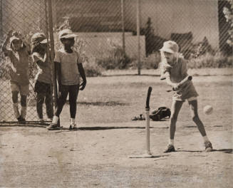 Girl's Tee-Ball Practice