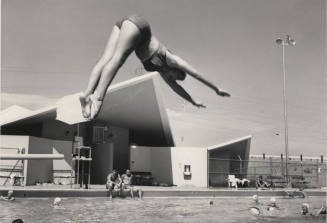 Diver in Mid Air - Tempe Beach Park Pool