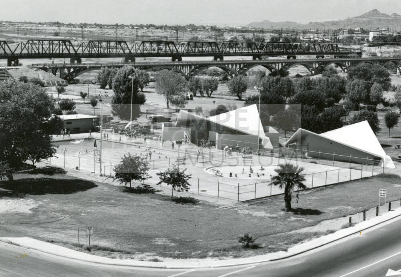 Aerial View of Tempe Beach Park Pool