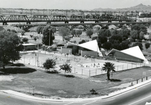 Aerial View of Tempe Beach Park Pool