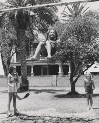 Children on Swing - Playing at Petersen House
