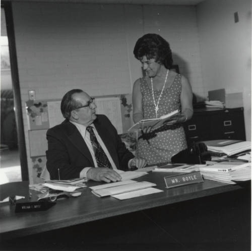 Principal Bill Boyle and teacher, Tempe Union High School