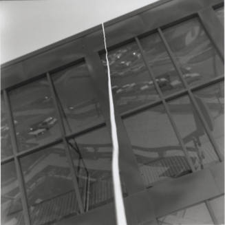 Tempe City Hall Facade with Reflection of Parking Lot