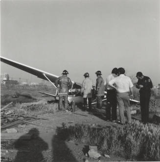 Airplane down in field