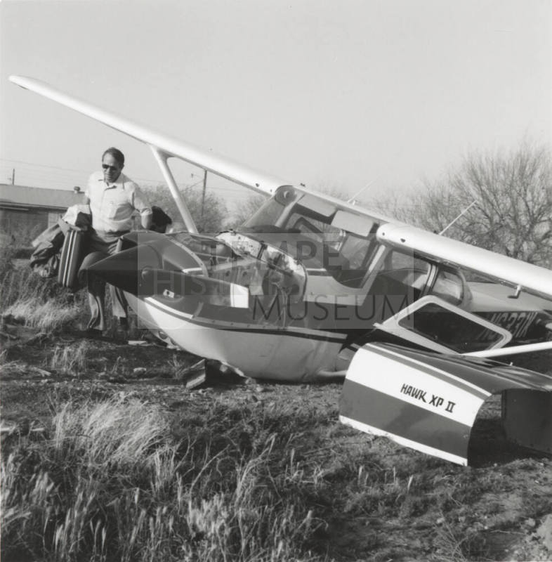 Airplane down in field