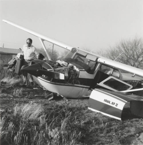 Airplane down in field