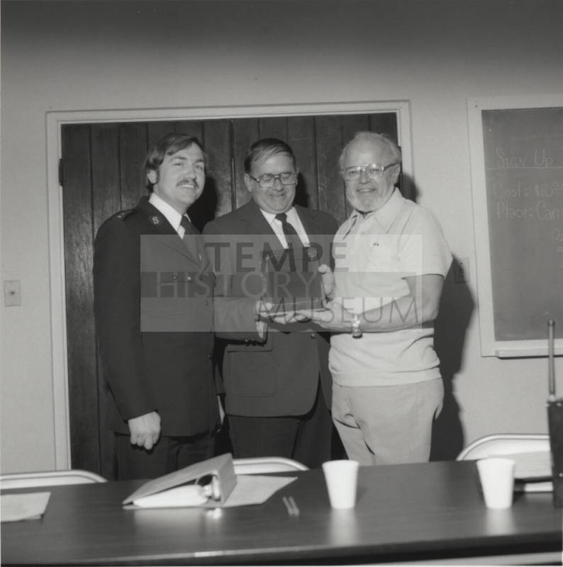 Outgoing Service Plaque to Outgoing Advisory Board Chairman