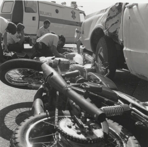 Motorcycle - Truck  Accident - 9 of 11