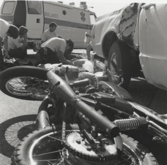 Motorcycle - Truck  Accident - 9 of 11