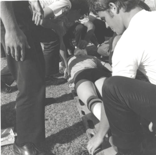 McClintock High Student Hit By Discus - 2 of 2 - (Laid Low - Tempe Daily News Article)