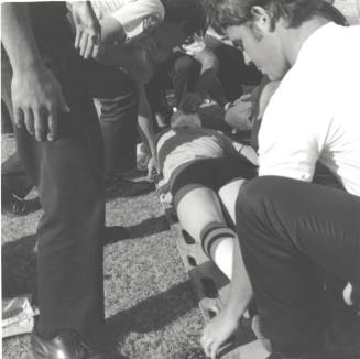 McClintock High Student Hit By Discus - 2 of 2 - (Laid Low - Tempe Daily News Article)