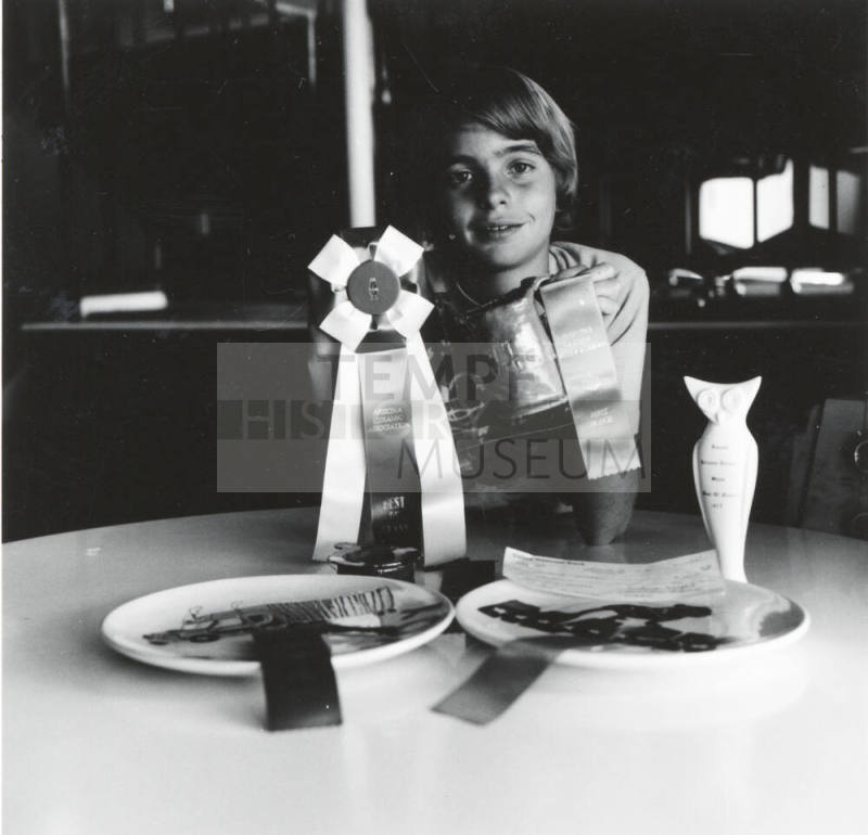 6th Grader Wins Awards At The Arizona Ceramic Association Show - Tempe Daily News Article