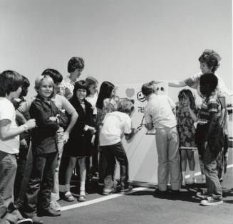 Unidentified Group of Children & Two Adults