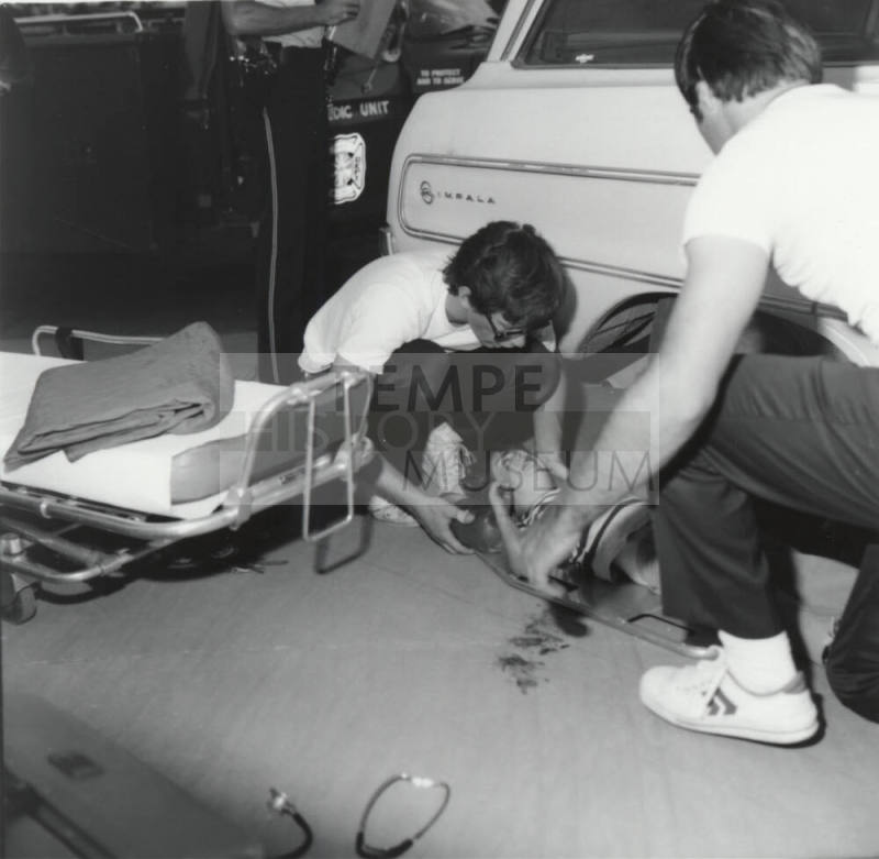 Boy on a Tricycle run over by a Car