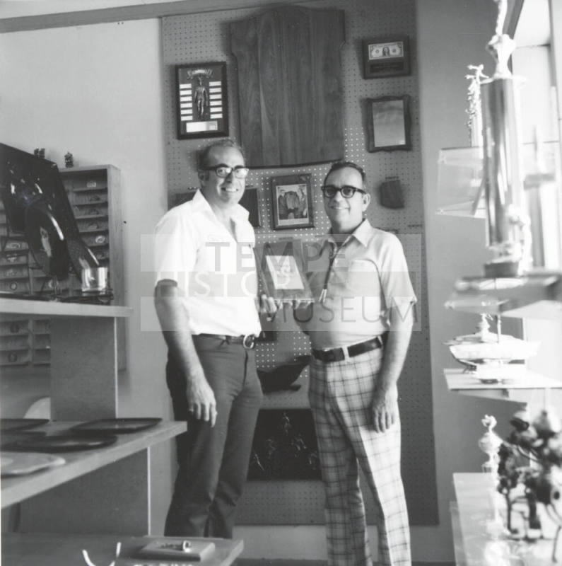 Chamber of Commerce Plaque Presentation - Tempe Daily News - June 2, 1977