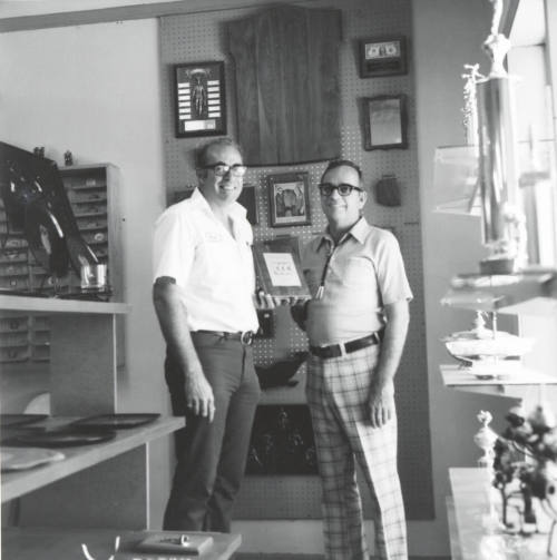 Chamber of Commerce Plaque Presentation - Tempe Daily News - June 2, 1977
