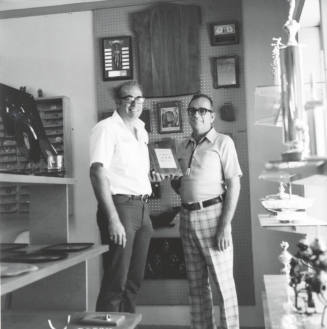 Chamber of Commerce Plaque Presentation - Tempe Daily News - June 2, 1977