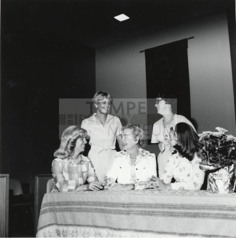 Unknown - 5 Women, 3 seated/2 standing
