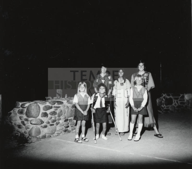 Campfire Girls Have Annual Council Fire - Tempe Daily News - April 27, 1977
