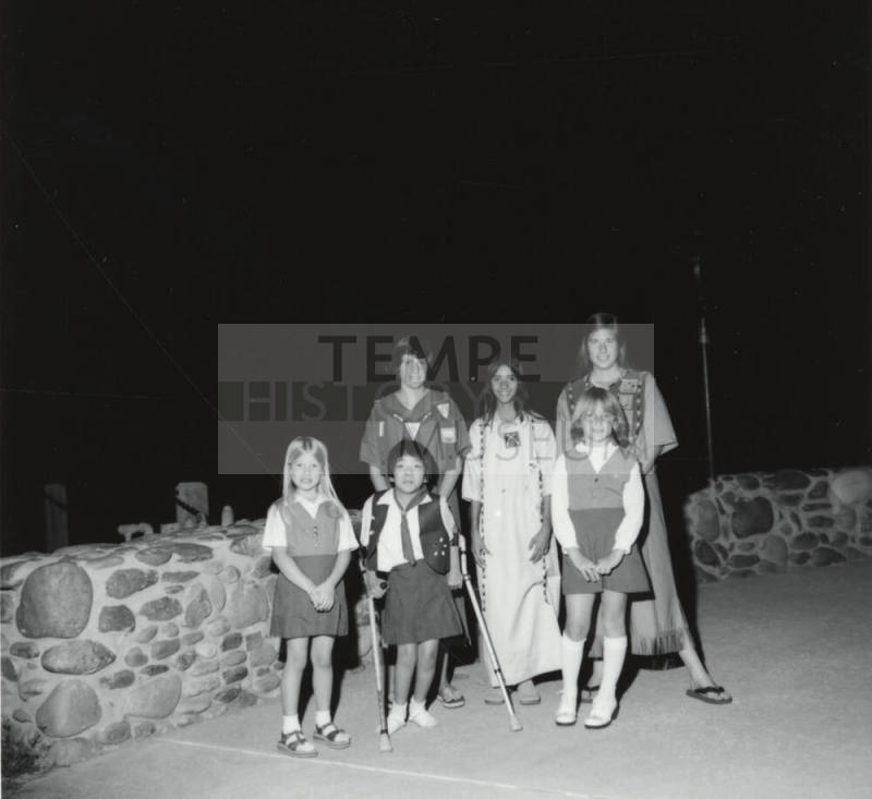Campfire Girls Have Annual Council Fire - Tempe Daily News - April 27, 1977