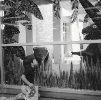 Dinosaur And Dragon Display At Tempe Public Library - Tempe Daily News - May 7, 1977